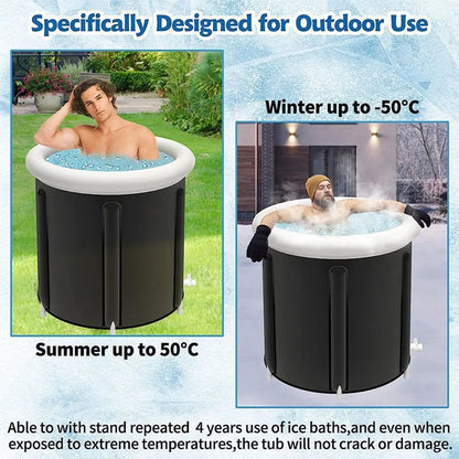 Baignoire à glace pliable et portable