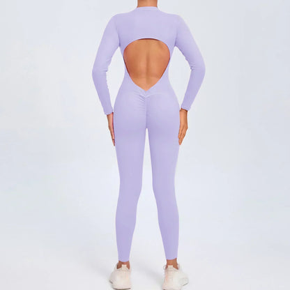 Combinaison de yoga zippée